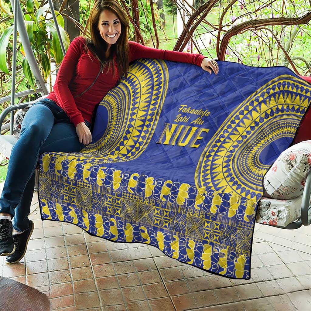 Fakaalofa Lahi Atu Niue Quilt Siapo Pattern With Puakenikeni LT14 - Polynesian Pride