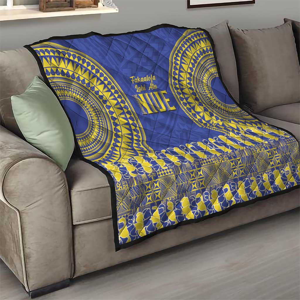Fakaalofa Lahi Atu Niue Quilt Siapo Pattern With Puakenikeni LT14 - Polynesian Pride