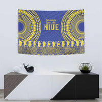 Fakaalofa Lahi Atu Niue Tapestry Siapo Pattern With Puakenikeni LT14 - Polynesian Pride