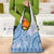 Niue Language Week Grocery Bag The Rock Coconut Crab - Siapo Blue Pastel