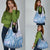 Niue Language Week Grocery Bag The Rock Coconut Crab - Siapo Blue Pastel