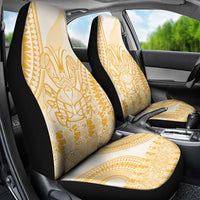 Niue Language Week Car Seat Cover The Rock Coconut Crab - Siapo Gold Pastel
