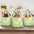 Lime Green Niue Language Week Grocery Bag The Rock Coconut Crab - Siapo Pattern