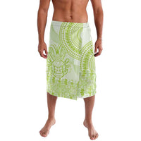 Lime Green Niue Language Week Lavalava The Rock Coconut Crab - Siapo Pattern