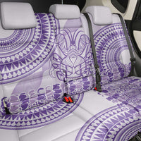 Purple Niue Language Week Back Car Seat Cover The Rock Coconut Crab - Siapo Pattern
