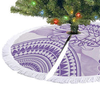 Purple Niue Language Week Tree Skirt The Rock Coconut Crab - Siapo Pattern LT14 - Polynesian Pride