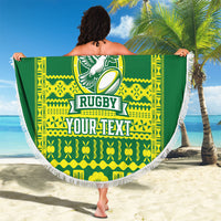 Fiji Tailevu Rugby Custom Beach Blanket Go Champions Fijian Tapa Pattern LT14 - Polynesian Pride