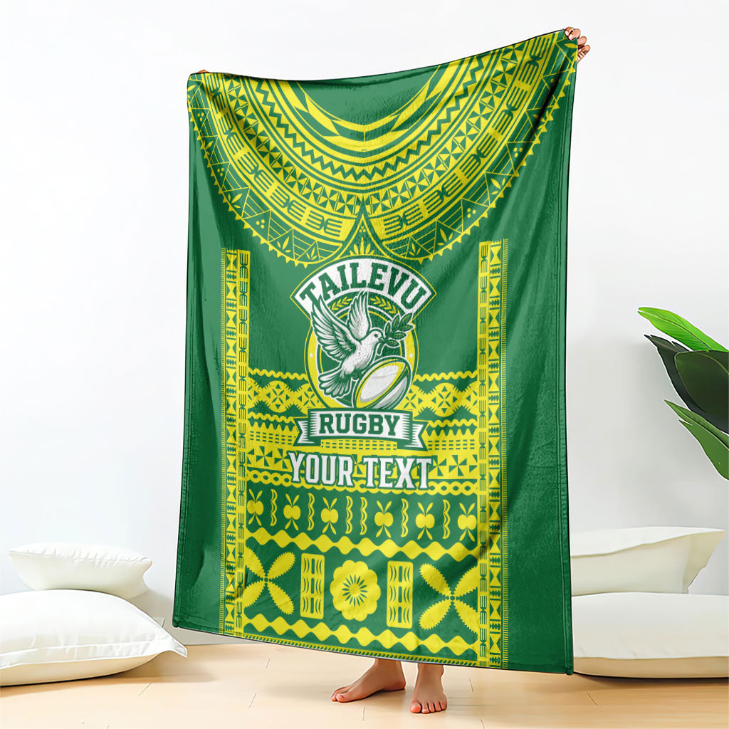 Fiji Tailevu Rugby Custom Blanket Go Champions Fijian Tapa Pattern LT14 - Polynesian Pride