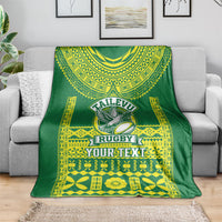Fiji Tailevu Rugby Custom Blanket Go Champions Fijian Tapa Pattern LT14 - Polynesian Pride