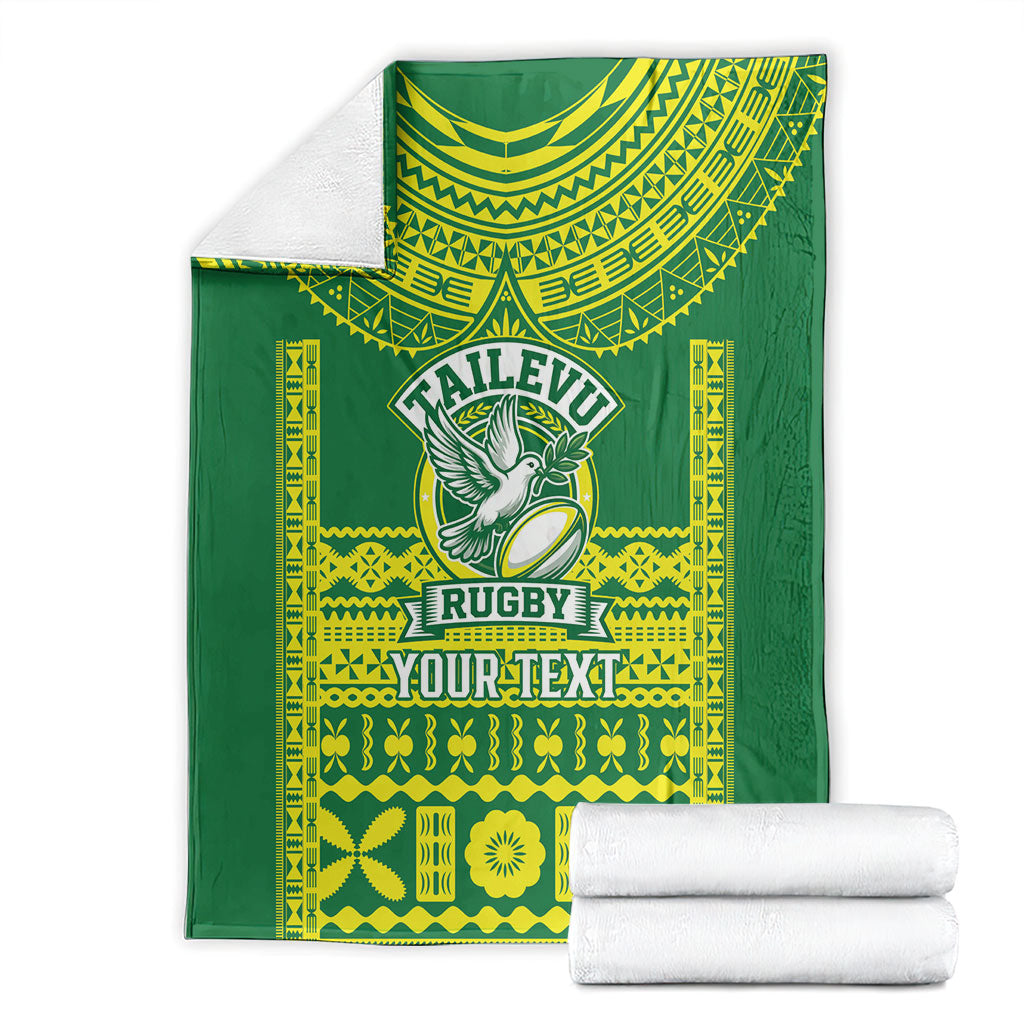 Fiji Tailevu Rugby Custom Blanket Go Champions Fijian Tapa Pattern LT14 - Polynesian Pride
