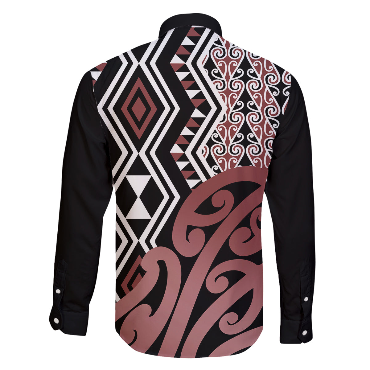 New Zealand Family Matching Summer Maxi Dress and Hawaiian Shirt Aotearoa Kowhaiwhai Mix Taniko Art LT14 - Polynesian Pride