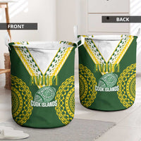 Avaiki Cook Islands Rugby Laundry Basket Kuki Airani Tatau Green LT14 - Polynesian Pride