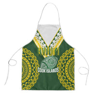 Avaiki Cook Islands Rugby Apron Kuki Airani Tatau Green LT14 Green - Polynesian Pride