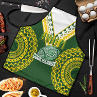 Avaiki Cook Islands Rugby Apron Kuki Airani Tatau Green LT14 Green - Polynesian Pride