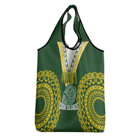 Avaiki Cook Islands Rugby Grocery Bag Kuki Airani Tatau Green LT14 - Polynesian Pride