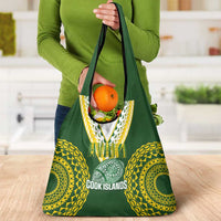 Avaiki Cook Islands Rugby Grocery Bag Kuki Airani Tatau Green LT14 - Polynesian Pride