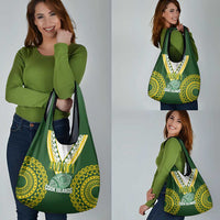 Avaiki Cook Islands Rugby Grocery Bag Kuki Airani Tatau Green LT14 - Polynesian Pride