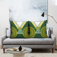 Avaiki Cook Islands Rugby Pillow Cover Kuki Airani Tatau Green LT14 - Polynesian Pride