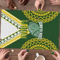 Avaiki Cook Islands Rugby Puzzle Kuki Airani Tatau Green LT14 - Polynesian Pride