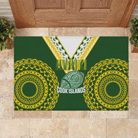 Avaiki Cook Islands Rugby Rubber Doormat Kuki Airani Tatau Green LT14 Green - Polynesian Pride