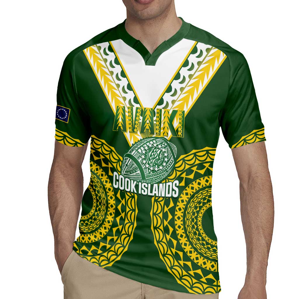 Custom Avaiki Cook Islands Rugby Rugby Jersey Kuki Airani Tatau Green LT14 - Polynesian Pride