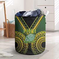 Avaiki Cook Islands Rugby Laundry Basket Kuki Airani Tatau Black LT14 Black - Polynesian Pride