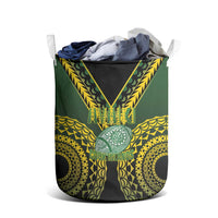 Avaiki Cook Islands Rugby Laundry Basket Kuki Airani Tatau Black LT14 - Polynesian Pride