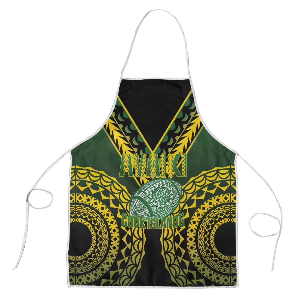 Avaiki Cook Islands Rugby Apron Kuki Airani Tatau Black LT14 Black - Polynesian Pride
