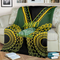 Avaiki Cook Islands Rugby Blanket Kuki Airani Tatau Black LT14 - Polynesian Pride