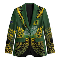 Custom Avaiki Cook Islands Rugby Blazer Kuki Airani Tatau Black LT14 Unisex Black - Polynesian Pride