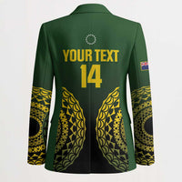 Custom Avaiki Cook Islands Rugby Blazer Kuki Airani Tatau Black LT14 - Polynesian Pride
