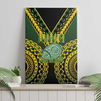 Avaiki Cook Islands Rugby Canvas Wall Art Kuki Airani Tatau Black LT14 - Polynesian Pride