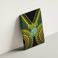Avaiki Cook Islands Rugby Canvas Wall Art Kuki Airani Tatau Black LT14 - Polynesian Pride
