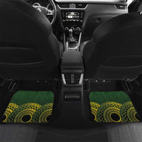 Custom Avaiki Cook Islands Rugby Car Mats Kuki Airani Tatau Black LT14 Set 2pcs - Back Black - Polynesian Pride