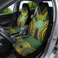 Avaiki Cook Islands Rugby Car Seat Cover Kuki Airani Tatau Black LT14 - Polynesian Pride