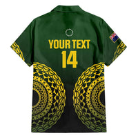 Custom Avaiki Cook Islands Rugby Family Matching Puletasi and Hawaiian Shirt Kuki Airani Tatau Black - Polynesian Pride