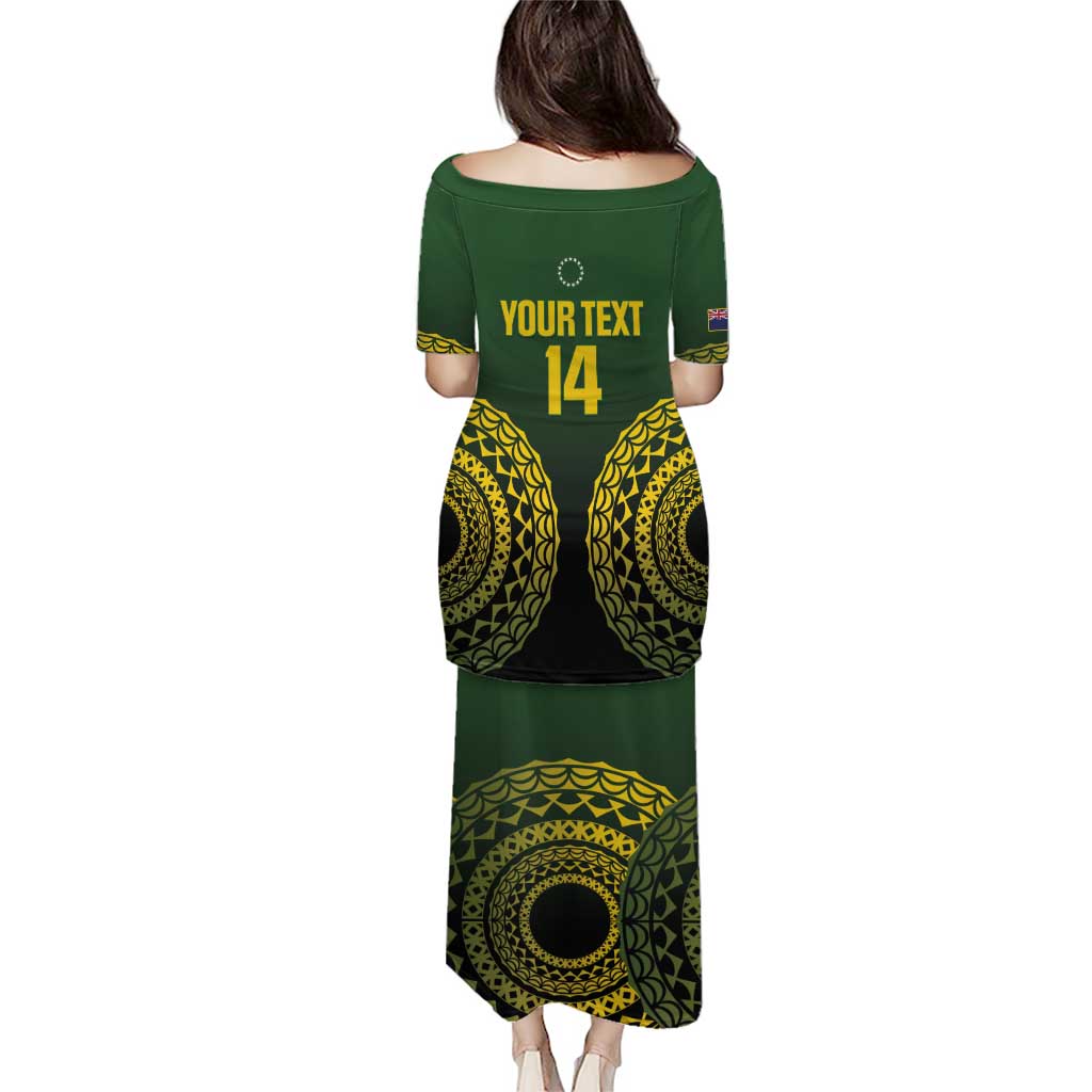 Custom Avaiki Cook Islands Rugby Family Matching Puletasi and Hawaiian Shirt Kuki Airani Tatau Black - Polynesian Pride