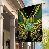 Avaiki Cook Islands Rugby Garden Flag Kuki Airani Tatau Black LT14 House Flag Black - Polynesian Pride