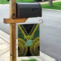 Avaiki Cook Islands Rugby Garden Flag Kuki Airani Tatau Black LT14 - Polynesian Pride