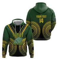 Custom Avaiki Cook Islands Rugby Hoodie Kuki Airani Tatau Black LT14 - Polynesian Pride