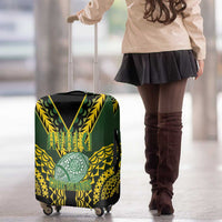 Avaiki Cook Islands Rugby Luggage Cover Kuki Airani Tatau Black LT14 - Polynesian Pride