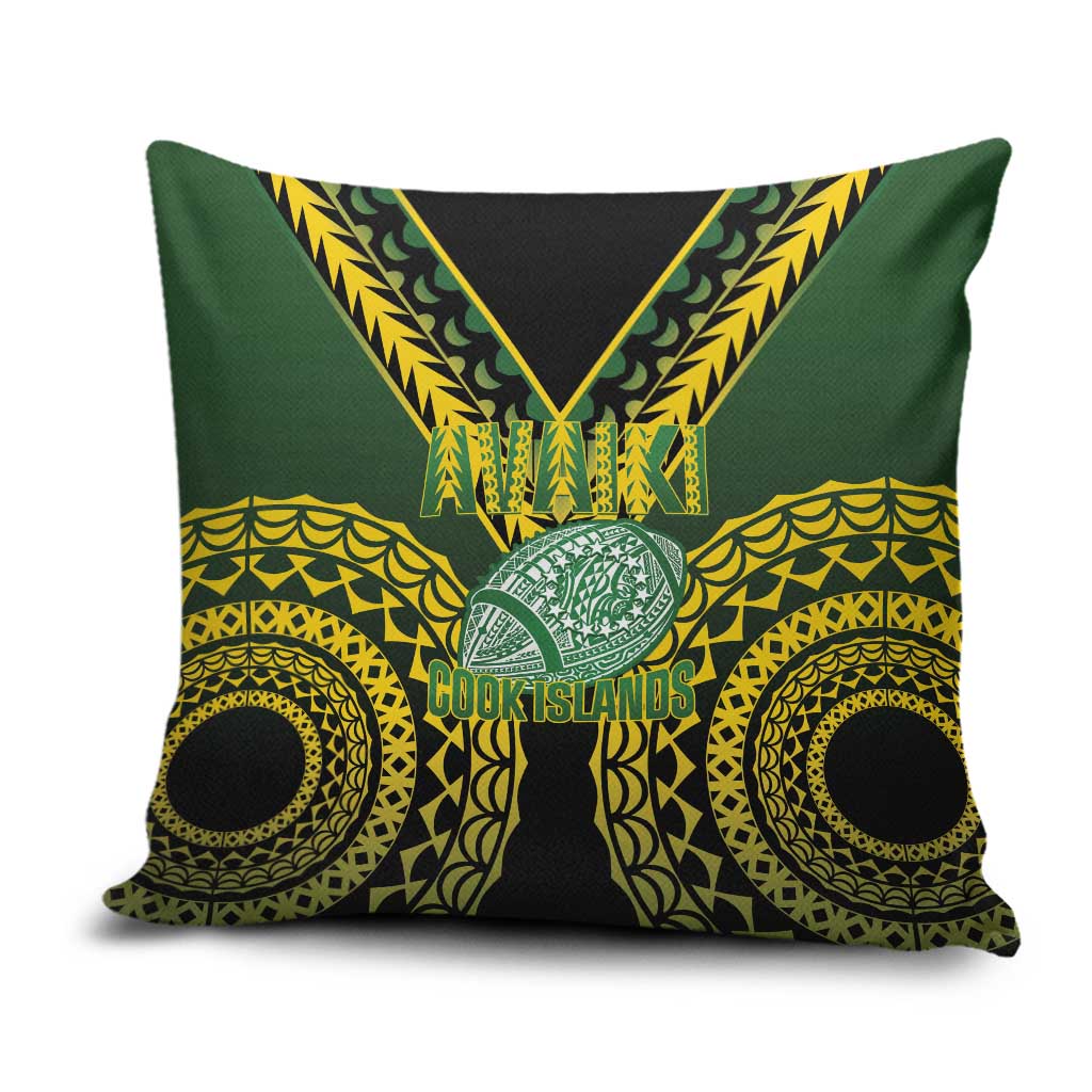 Avaiki Cook Islands Rugby Pillow Cover Kuki Airani Tatau Black LT14 Black - Polynesian Pride