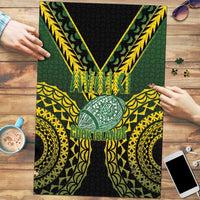 Avaiki Cook Islands Rugby Puzzle Kuki Airani Tatau Black LT14 Black - Polynesian Pride