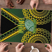 Avaiki Cook Islands Rugby Puzzle Kuki Airani Tatau Black LT14 - Polynesian Pride
