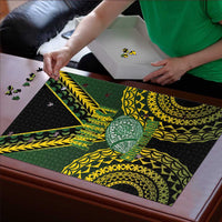 Avaiki Cook Islands Rugby Puzzle Kuki Airani Tatau Black LT14 - Polynesian Pride