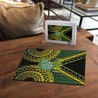 Avaiki Cook Islands Rugby Puzzle Kuki Airani Tatau Black LT14 - Polynesian Pride