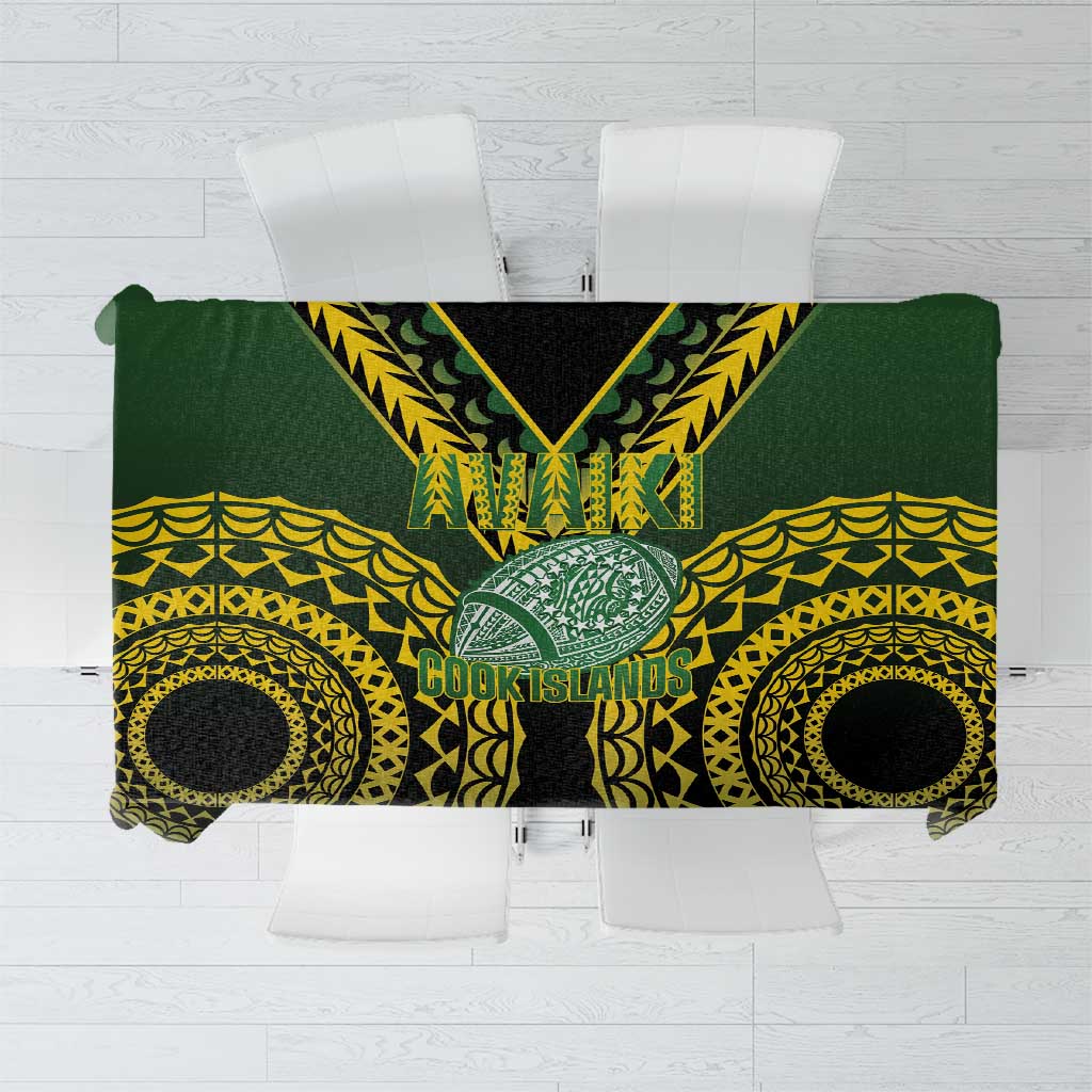 Avaiki Cook Islands Rugby Tablecloth Kuki Airani Tatau Black LT14 Black - Polynesian Pride
