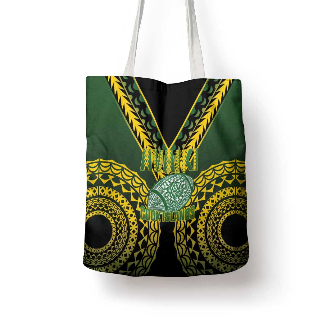 Avaiki Cook Islands Rugby Tote Bag Kuki Airani Tatau Black LT14 - Polynesian Pride