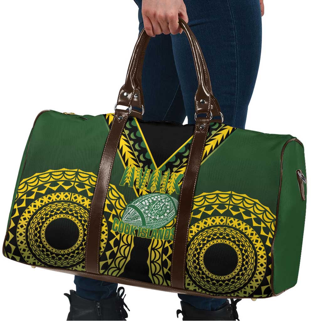 Avaiki Cook Islands Rugby Travel Bag Kuki Airani Tatau Black LT14 - Polynesian Pride