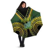 Avaiki Cook Islands Rugby Umbrella Kuki Airani Tatau Black LT14 - Polynesian Pride